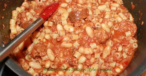 leftover-meat-pasta-and-beans-whats-cookin-italian image