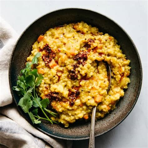 easy-kitchari-spiced-dal-with-rice-vegan-healthy image