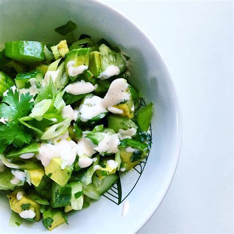 cucumber-and-avocado-salad-the-keto-cookbook image