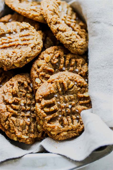 flourless-5-ingredient-peanut-butter-cookies-dishing image
