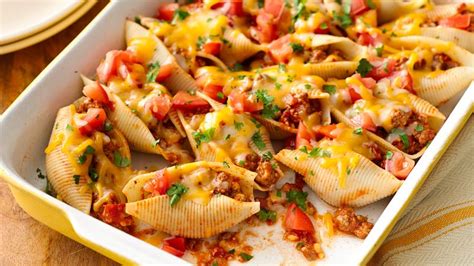 taco-stuffed-pasta-shells-recipe-pillsburycom image