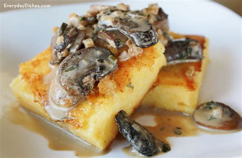 crispy-polenta-with-mushroom-sauce-recipe-everyday-dishes image