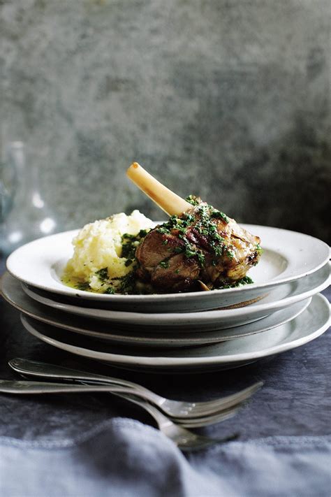 braised-lamb-shanks-with-lemon-garlic-and-parsley image