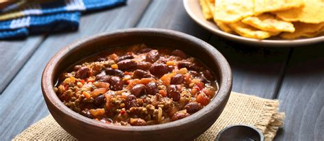 chili-con-carne-with-beans-and-tomatoes-authentic image