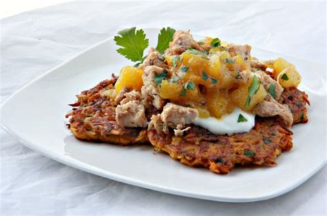 chicken-with-sweet-potato-plantain-cakes-and image
