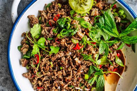 thai-beef-larb-recipe-better-homes-and-gardens image