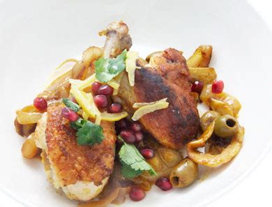 chicken-with-onions-lemon-and-saffron-recipe-goop image