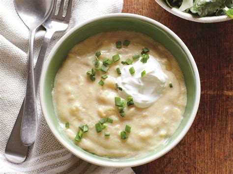 white-cheddar-and-chive-potato-soup-edible image