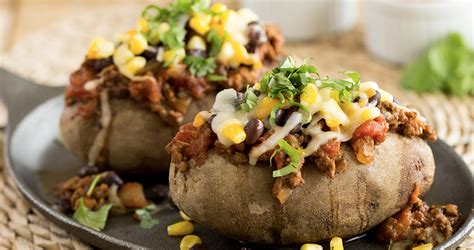 chili-loaded-baked-potatoes-ontario-beef image