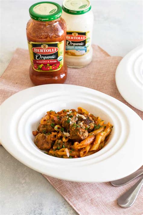 baked-penne-with-meatballs-girl-gone-gourmet image