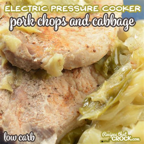 electric-pressure-cooker-pork-chops-and-cabbage image