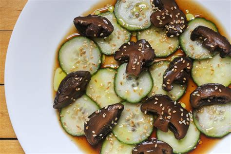 marinated-shiitake-mushroom-and-cucumber-salad-the image