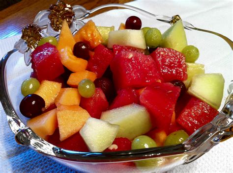 melon-and-grape-fruit-salad-recipe-vintage-cooking image