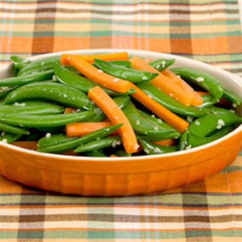 sauted-carrots-and-sugar-snap-peas-canadian-living image