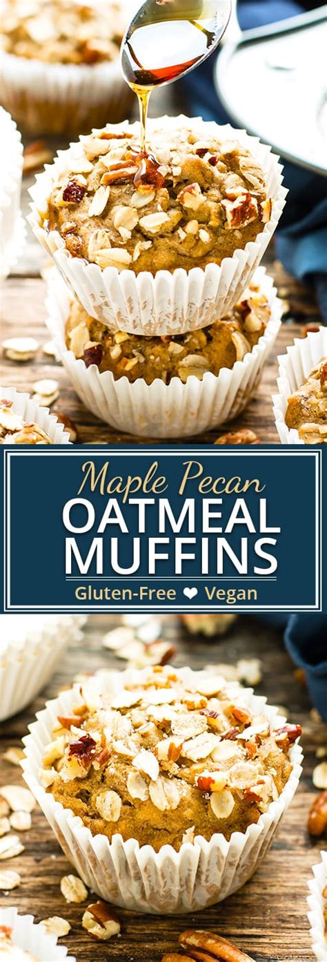 maple-pecan-oatmeal-muffins-vegan-gluten-free image