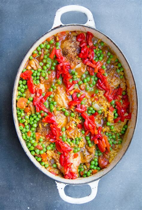 arroz-con-pollo-spanish-chicken-and-rice-casserole image