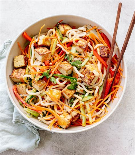 vegetarian-noodle-bowl-with-tofu-familystyle-food image