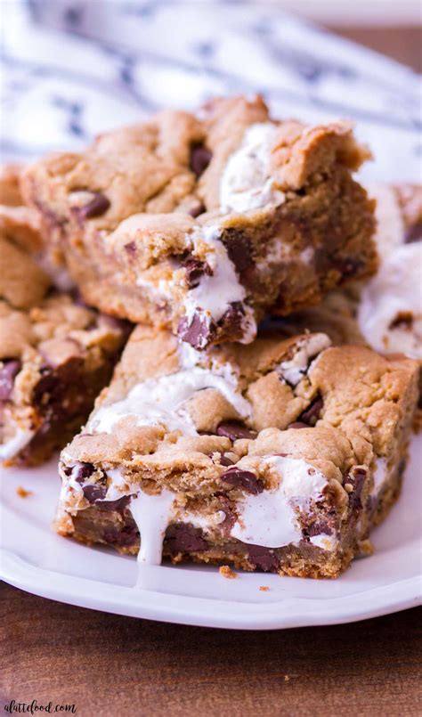 marshmallow-peanut-butter-chocolate-chip-cookie-bars image