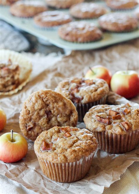 vegan-apple-oatmeal-muffins-bakerita image