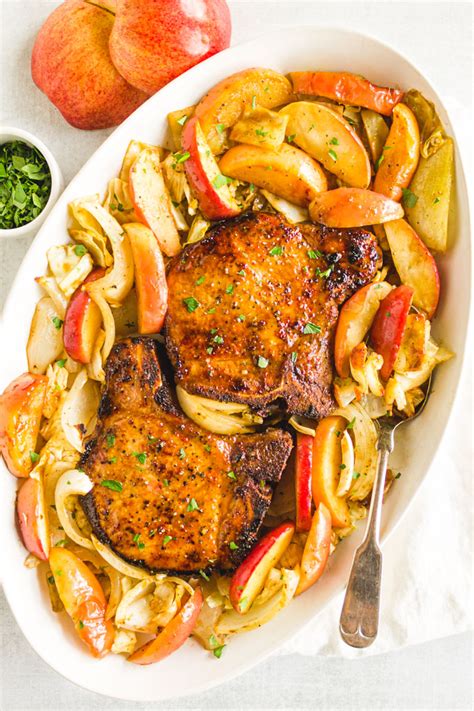 sheet-pan-maple-pork-chops-with-apples-and-cabbage image