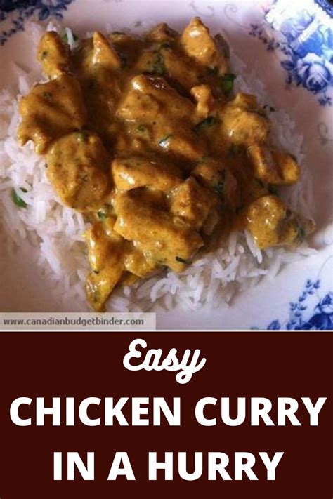 easy-chicken-curry-in-a-hurry-canadian-budget-binder image