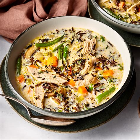 turkey-wild-rice-soup-with-vegetables-eatingwell image