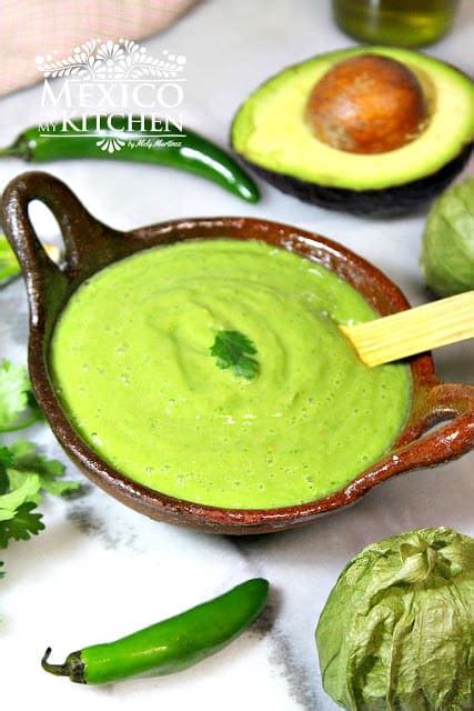 avocado-green-salsa-traditional-homestyle-mexican image