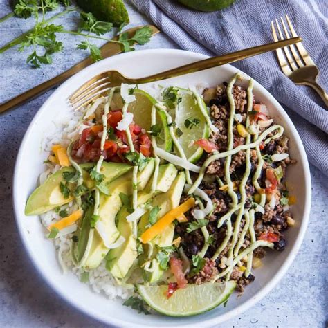 easy-beef-burrito-bowl-recipe-everyday-eileen image