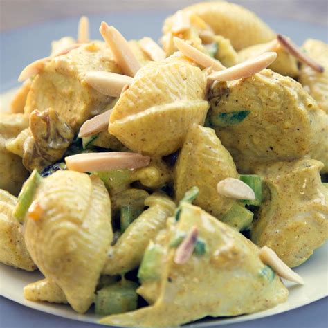 curried-chicken-pasta-salad-recipe-eatingwell image