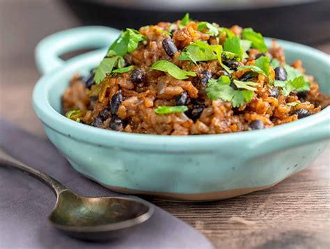 instant-pot-black-beans-and-rice-use-a-single-pot image