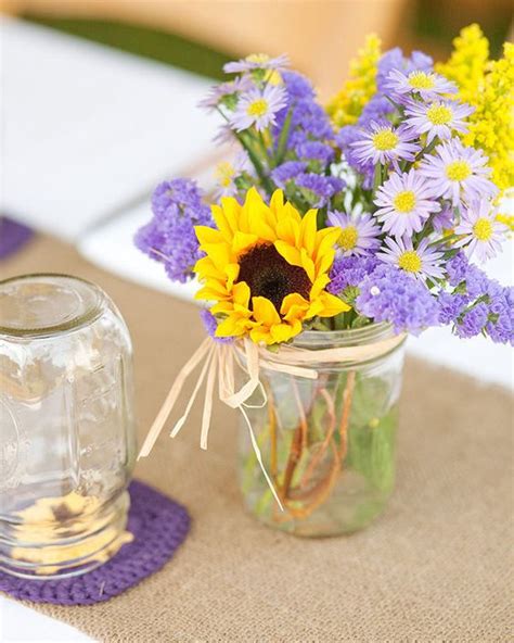 38-lovely-and-easy-sunflower-wedding-centerpieces image