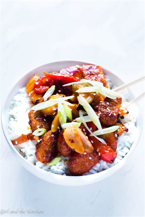 vegetarian-baked-sweet-and-sour-chicken-with image