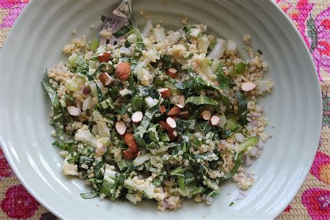 bok-choy-quinoa-salad-with-tahini-dressing image