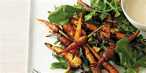 grilled-carrot-salad-with-brown-butter-vinaigrette-food image