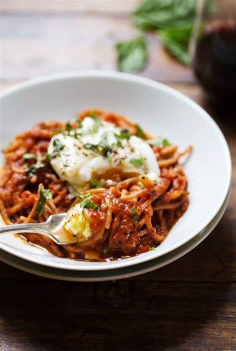 spaghetti-marinara-with-poached-eggs-recipe-pinch-of image