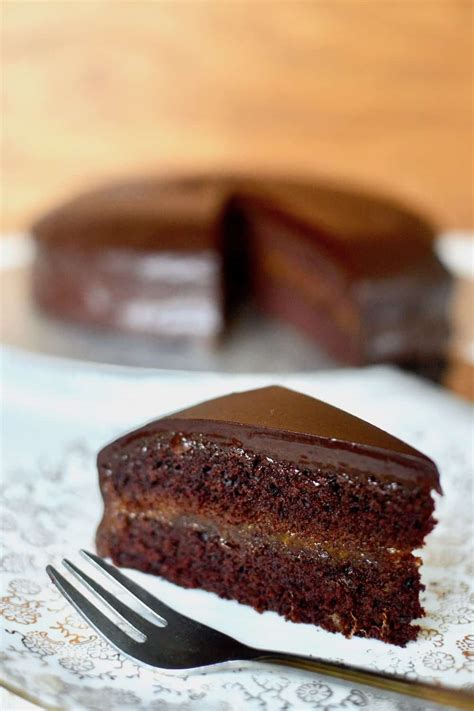 easy-vegan-sachertorte-viennese-chocolate-cake image