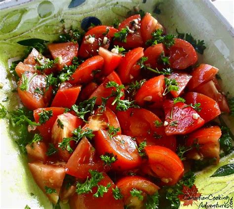 tomato-salad-with-balsamic-parsley-dressing image