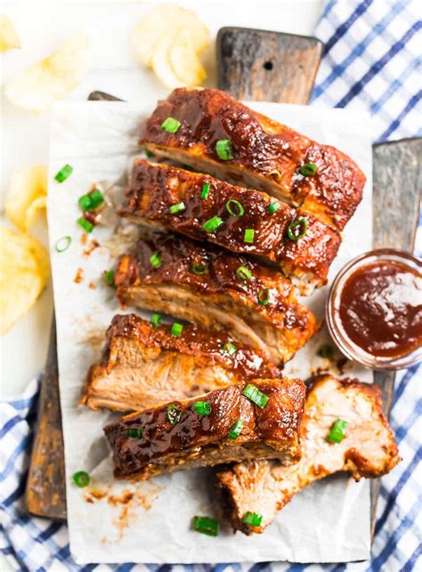 instant-pot-ribs-easy-ultra-tender-and-foolproof-well-plated image