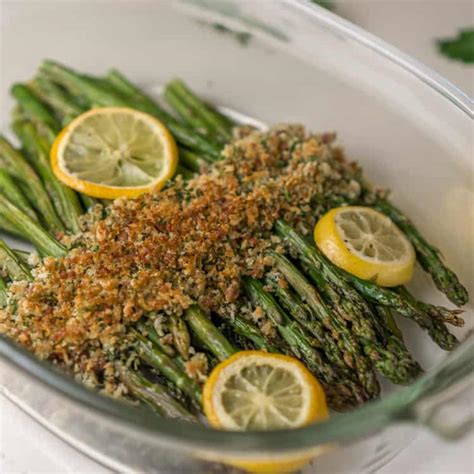 roasted-asparagus-with-crispy-bacon-topping image