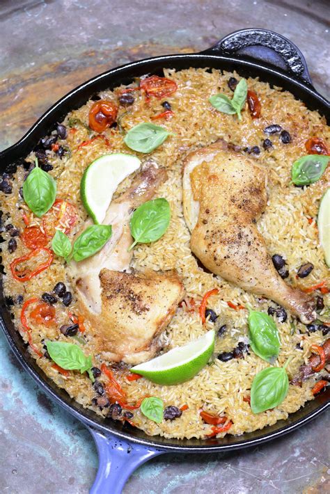 one-pot-chicken-with-black-beans-rice-and-chiles image