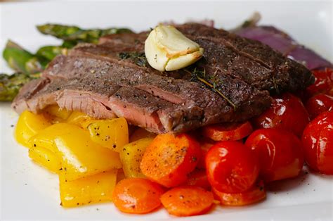 sheet-pan-steak-and-rainbow-veggies-buzzfeedcom image