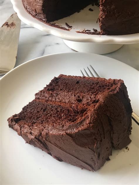 the-best-chocolate-cake-with-buttercream-frosting image