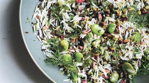 rice-salad-with-fava-beans-and-pistachios-recipe-bon image