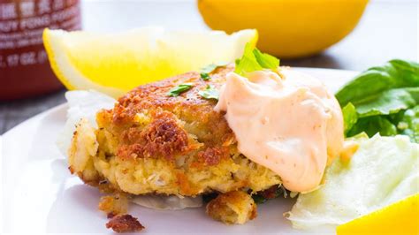 maryland-lump-crab-cakes-with-spicy-tartar-sauce image