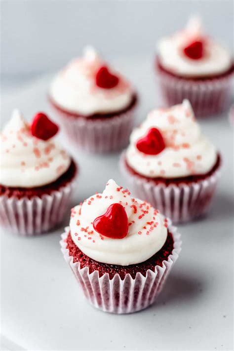 mini-red-velvet-cupcakes-with-vanilla-cream-cheese image