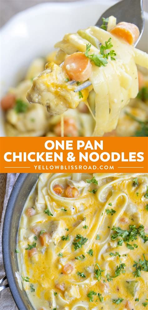one-pot-creamy-chicken-and-noodles-recipe-quick image