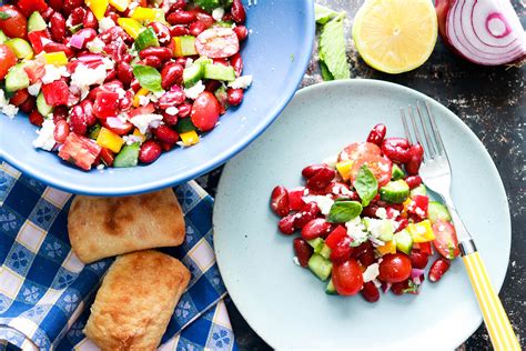 red-kidney-bean-summer-salad-with-feta image