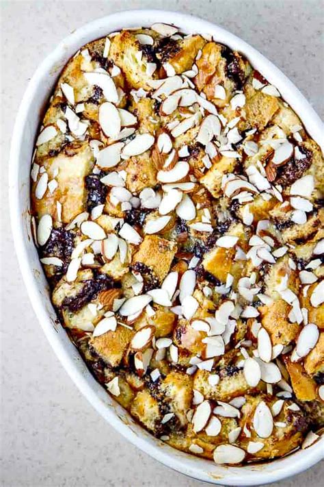 chocolate-almond-bread-pudding-recipe-the-wicked image