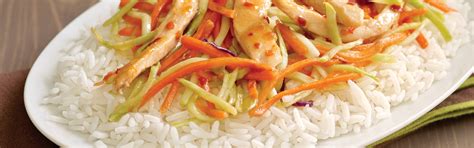 sweet-and-spicy-apricot-chicken-with-jasmine-rice image
