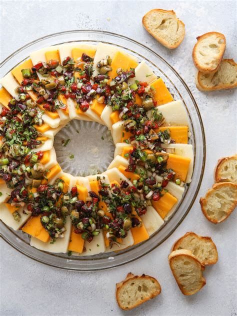 marinated-cheese-wreath-completely-delicious image
